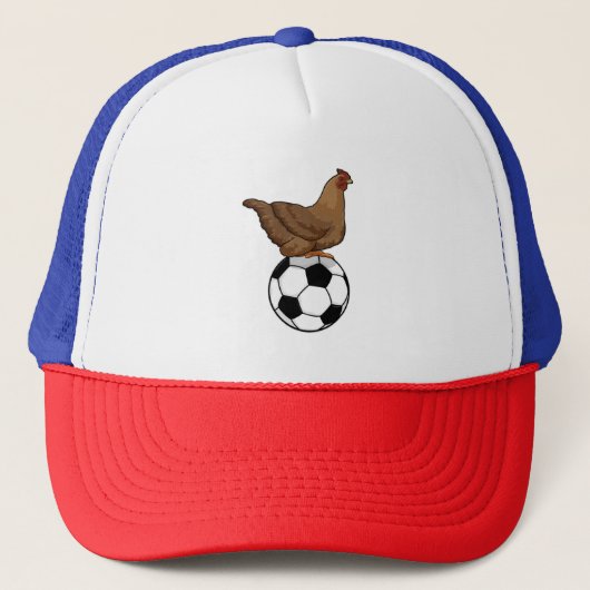 Casquette Poulet aux sports de football (Devant)