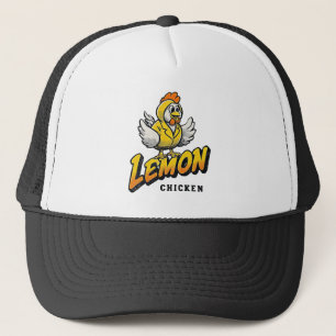 Casquette Poulet de citron - Conception de nourriture amusan