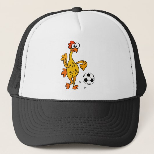 Casquette Poulet en caoutchouc drôle jouant la bande (Devant)