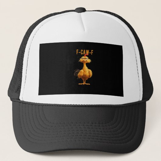 Casquette Poulet F-Caw-F Classique de Style Rétro (Devant)