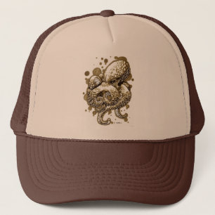 Casquette poulpe orange - sept