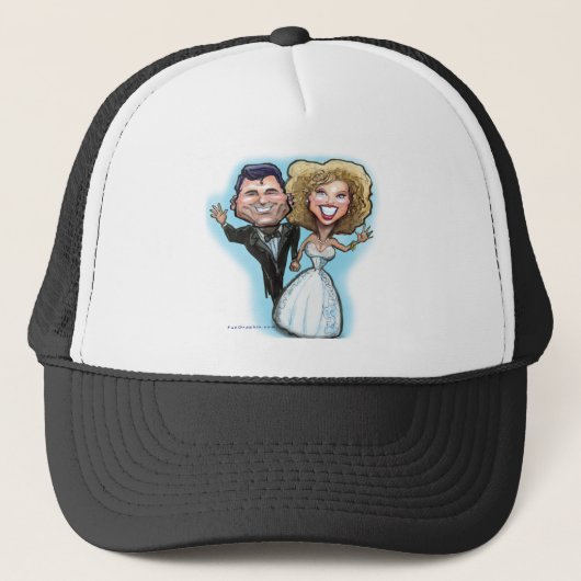 Casquette Poupées de gâteaux mariages (Devant)