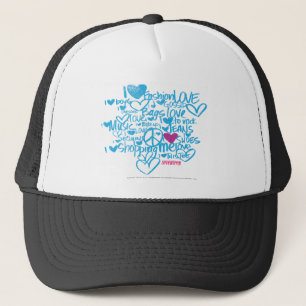 Casquette Pourpre/Aqua de graffiti