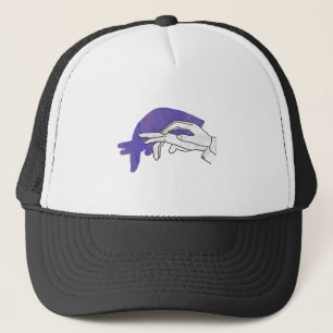 Casquette Pourpre de fourmilier de silhouette de main