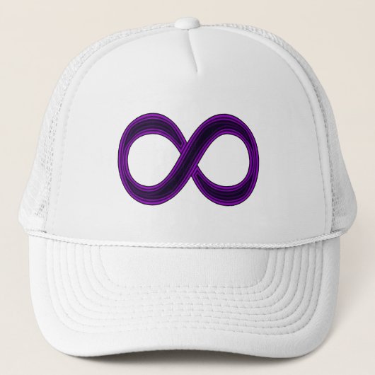 Casquette pourpre de symbole d'infini (Devant)