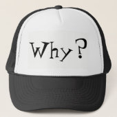 Casquette Pourquoi Big Question Mark Design Trucker Chapeau (Devant)