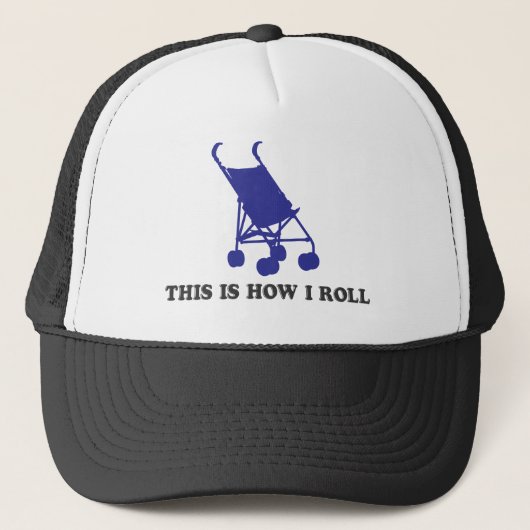 Casquette Poussette pour bébé - Voici comment je roule (Devant)