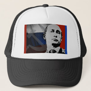 Casquette Poutine avec drapeau russe