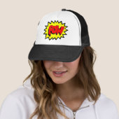 Casquette POW - Bande dessinée Pop Art (En situation)