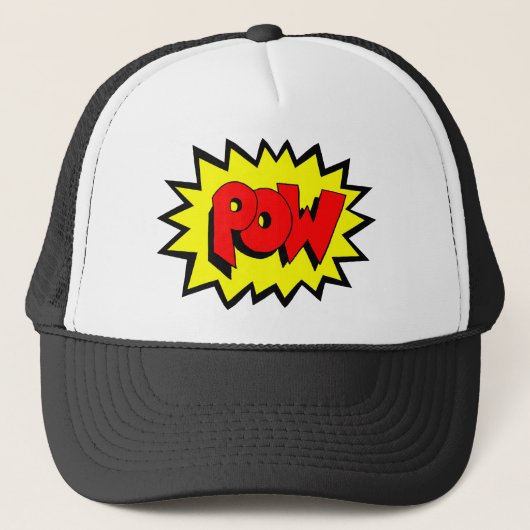 Casquette POW - Bande dessinée Pop Art (Devant)