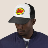 Casquette POW - Bande dessinée Pop Art (En situation)