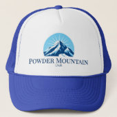 Casquette Powder Mountain utah ski resort Hat (Devant)