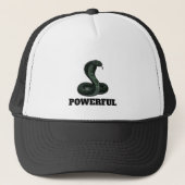 Casquette Powerful Snake Hat – Custom Text Cobra Design Cap (Devant)