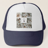 Casquette Première Fête des pères - Empreintes bébé et Coeur (Devant)