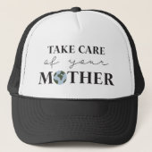 Casquette Prenez soin de votre mère Jour des terres Trucker  (Devant)