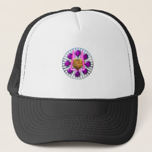 Casquette Présentoir à cœur métallique doré