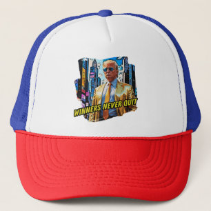 Casquette Président Trump - Les gagnants n'arrêtent jamais