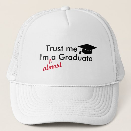 Casquette presque diplômé - Punny Graduation Cap (Devant)