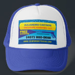 Casquette Pressure (power) Washing & Cleaning Template<br><div class="desc">Increase your visibility and neighborhood presence while boosting sales with tthis professional pressure washing / power cleaning trucker hat design template to print and attract more possible clients. See matching business cards, t-shirts, signs and other possible products for precision branding. Edit by adding and remove information for more accurate branding....</div>