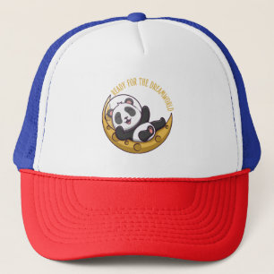 Casquette Prêt pour le monde des rêves Bonjour petit panda e
