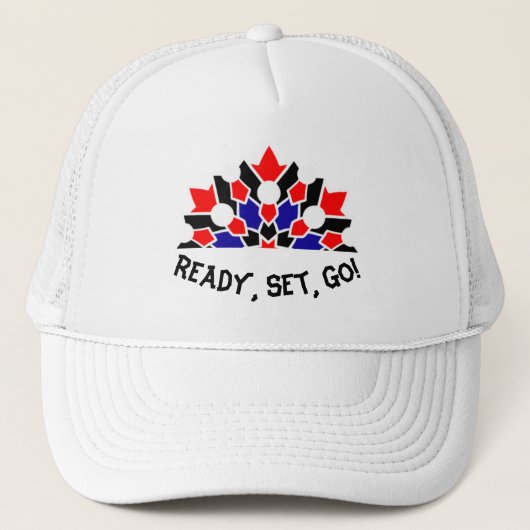 Casquette Prêt, Set, Go Custom Trucker Hats (Devant)