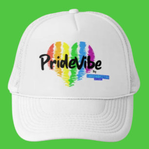 Casquette PrideVibe Rainbow Heart Trucker : gras et non cons