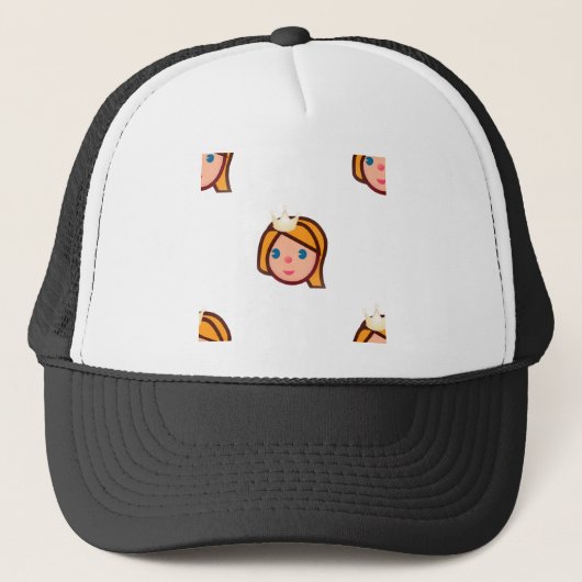 Casquette princesse emoji (Devant)
