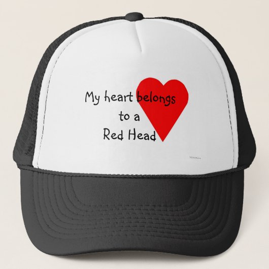 Casquette principal rouge de coeur (Devant)
