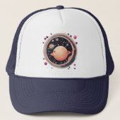 Casquette 💖 🌠 "Pris dans ton orbite" (Devant)
