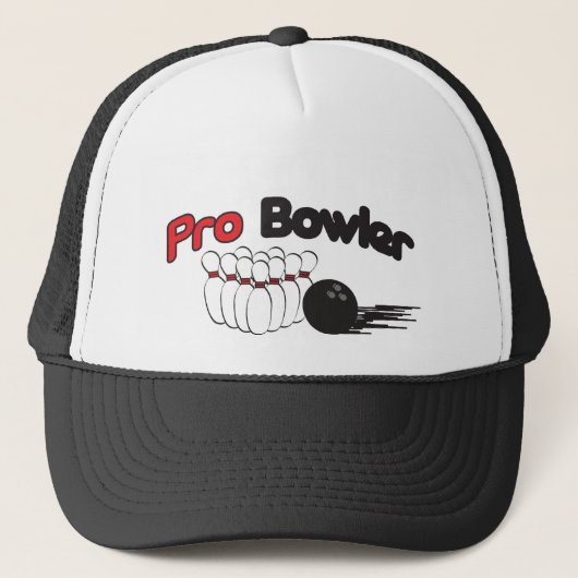 Casquette Pro Bowler Bowling 🎳 Pin and Ball (Devant)