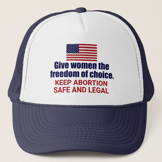 Casquette Pro Choice Garder l'avortement en sécurité et poli (Devant)