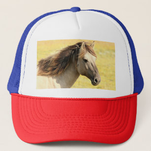 Casquette Profil du cheval beige