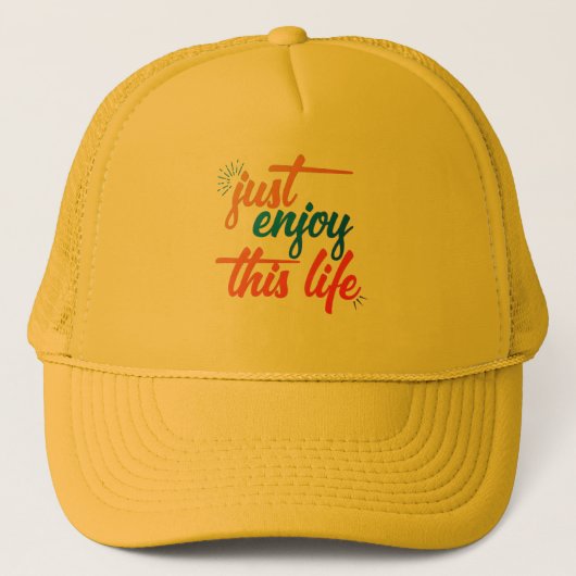 Casquette Profitez de la vie (Devant)