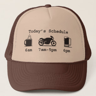 Casquette Programme d'aujourd'hui - café, 2wheels, et