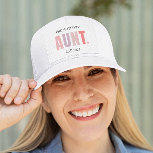 Casquette Promu à Tante EST 2025 | Nouveau cadeau de tante