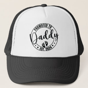 Casquette Promu Papa 2024, Nouvel humour drôle pour papa