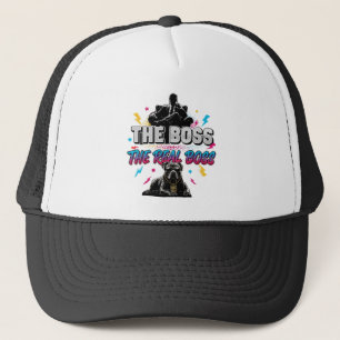 Casquette Propriétaire de chien drôle "Le vrai patron" Conce