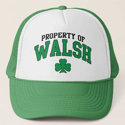 Casquette Propriété d'Irlandais de Walsh (Devant)