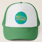 Casquette PROTÉGER LA PLANÈTE SAVE EARTH Eco Green (Devant)