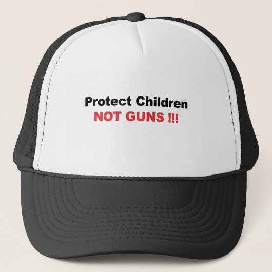 Casquette Protéger les enfants, pas les armes (Devant)