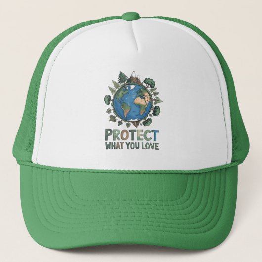 Casquette Protégez ce que vous aimez" Conception De l'enviro (Devant)