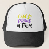 Casquette Proud Parent of Nonbinary Child Mom or Dad (Devant)