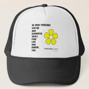 Casquette Proverbes de bonté 21:21