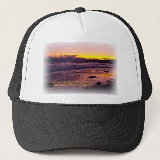 Casquette Psaumes 113:3 (Devant)