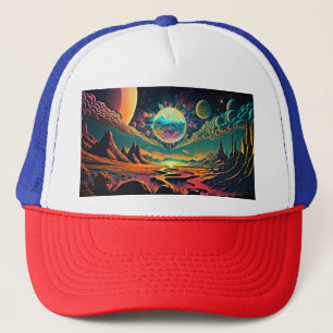 Casquette Psychédélique spatiale