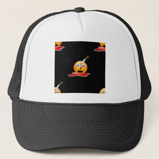 Casquette psycho-émoji (Devant)