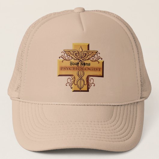 Casquette Psychologue Cross Caduceus (Devant)