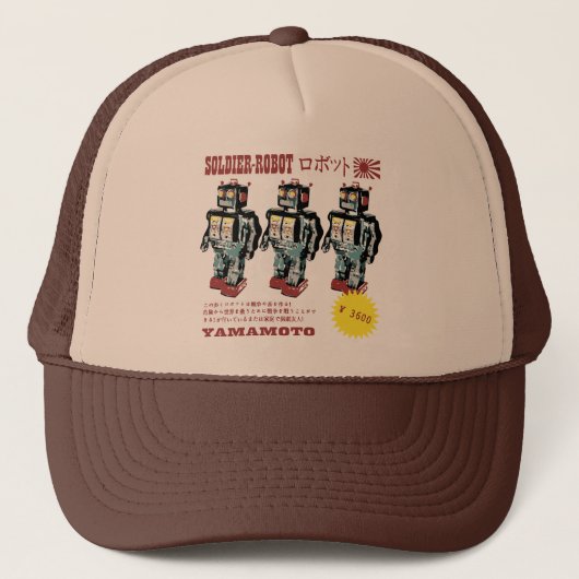 Casquette Publicité Retro Japonaise Toy Robot (Devant)