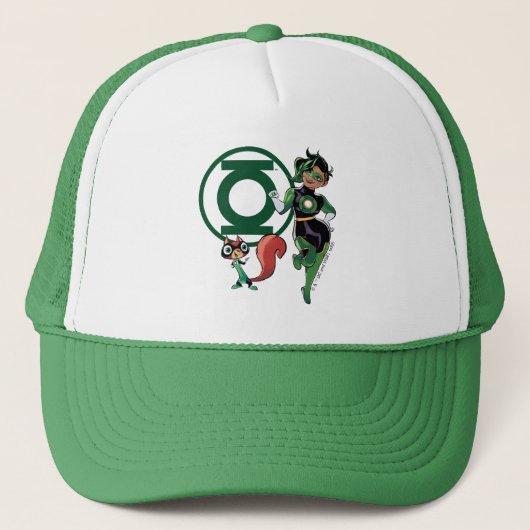 Casquette Puce et Lanterne verte (Devant)