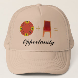 Casquette Puce et une chaise